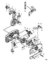 Дистанционное управление без наклейки Quicksilver (Часть 1) 2-х тактного ПЛМ MERCURY 30 M Серийный номер от 0N001875 до 0N055504