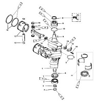 Коленвал, поршни и шатуны 2-Х ТАКТНОГО ПЛМ MERCURY 90 Серийный номер от 9793577 до 0P016999