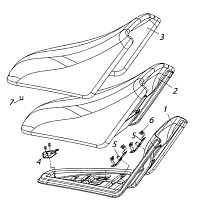 Сиденье M10100340 снегохода СММ РЫБИНКА-04