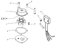 Компоненты насоса топлива 2-Х ТАКТНОГО ПЛМ MERCURY 75 Серийный номер от 0G760300 до 0T979999