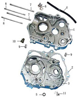 Картер двигателя Racer 147FMD