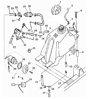 Бак топливный квадроцикла STELS ATV 300 B