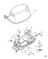 Капот 4-Х ТАКТНОГО ПЛМ MERCURY 4 Серийный номер от 0P401000 и выше
