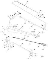 Компоненты румпеля (Часть 2) 4-Х ТАКТНОГО ПЛМ MERCURY 100 Серийный номер от 1B366823 и выше