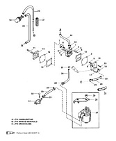 Топливный насос ручной 2-х тактного ПЛМ MERCURY 40 M Серийный номер от 0G055314 до 0G760299