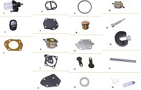 Карбюратор и топливный насос лодочного мотора YAMAHA 40X · 2005 — 2014