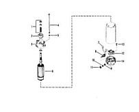 Стартер в сборе (BOSCH) 2-Х ТАКТНОГО ПЛМ MERCURY 50EO Серийный номер от 7208333 до 0A721307