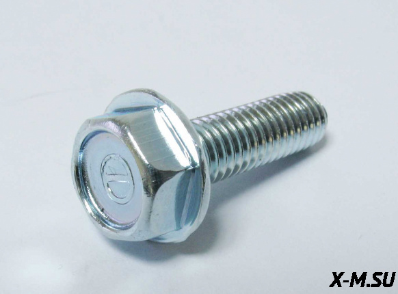 Болт с фланцем M6x1.0x 20мм, сталь 9102-06-020, Q/QD922