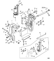 Кронштейн транца(SN- USA 0T801000/ BEL 0P268000 и выше) 2-Х ТАКТНОГО ПЛМ MERCURY 90 Серийный номер от 0G760300 до 0T979999