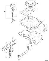 Топливный бак, Serial # 0R318096 и выше 4-Х ТАКТНОГО ПЛМ MERCURY 3.5 Серийный номер от 0R131842 и выше