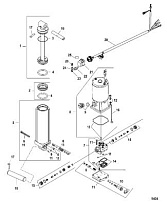 Гидроподъем 4-Х ТАКТНОГО ПЛМ MERCURY 40 Серийный номер от 1C000001 до 1C049738