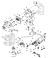 Электрические компоненты 4-Х ТАКТНОГО ПЛМ MERCURY 40 Серийный номер от 1C000001 до 1C049738