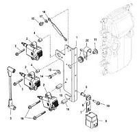 Катушка зажигания 4-Х ТАКТНОГО ПЛМ MERCURY 40 Серийный номер от 1C000001 до 1C049738