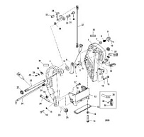 Зажимной кронштейн (ручной) 2-Х ТАКТНОГО ПЛМ MERCURY 60 Серийный номер от 0P017000 до 0P325499