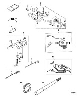 Аксессуары 2-х тактного ПЛМ MERCURY 25 М Серийный номер от 0N055505 и выше