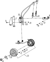 Система зажигания(DUCATI) снегохода ТАЙГА ВАРЯГ 550