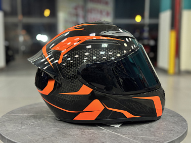 Шлем интеграл HETOSHI XD1-89 цв. Черно-оранжевый р.S