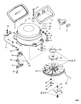 Стартер в сборе (ручной) 2-Х ТАКТНОГО ПЛМ MERCURY 55 Серийный номер от 0G760300 до 0T979999