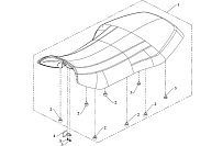 Сиденье (два пассажира) КВАДРОЦИКЛА STELS ATV 700 GT1