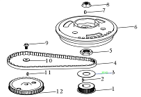 Маховик  4-Х ТАКТНОГО ПЛМ SEA-PRO F9.8А