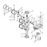 Коленвал, поршни и шатуны 2-Х ТАКТНОГО ПЛМ MERCURY 60 Серийный номер от 9469200 до 9683054