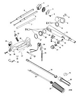 Рукоятка румпеля 4-Х ТАКТНОГО ПЛМ MERCURY 50 Серийный номер от 0P401000 до 0P515896