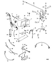 Компоненты ручного управления 2-Х ТАКТНОГО ПЛМ MERCURY 90 Серийный номер от 1B000001 и выше