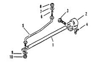 Пластина фиксации поворота мотора 2-Х ТАКТНОГО ПЛМ MERCURY 90 Серийный номер от 9483121 до 9506480