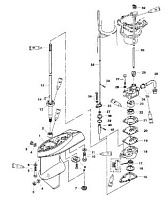 Корпус шестерни приводной вал 4-Х ТАКТНОГО ПЛМ MERCURY 4 Серийный номер от 0P401000 и выше