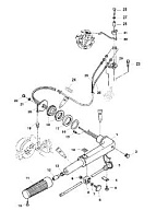 Рукоятка рулевого управления 4-Х ТАКТНОГО ПЛМ MERCURY 4 Серийный номер от 0P401000 и выше