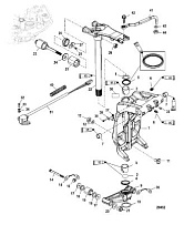 Поворотный кронштейн и рулевой рычаг  4-Х ТАКТНОГО ПЛМ MERCURY 135 Серийный номер от 0P514869 и выше