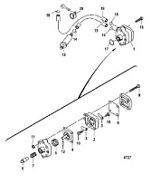 Топливный насос 4-Х ТАКТНОГО ПЛМ MERCURY F15 Серийный номер от 0G590000 до 0G760299