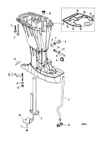 Корпус карданного вала 4-Х ТАКТНОГО ПЛМ MERCURY 50 Серийный номер от 1C050252 и выше