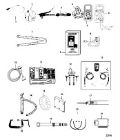 Инструменты (Часть 1)  4-Х ТАКТНОГО ПЛМ MERCURY 135 Серийный номер от 1B381712 до 1B517158