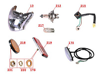 Оптика снегохода IRBIS Dingo (2016 г.)