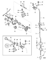 Компоненты переключения передач, Bigfoot 4-Х ТАКТНОГО ПЛМ MERCURY 8 Серийный номер от 0R042475 и выше