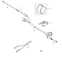 Комплект выключателей, отделка 2-Х ТАКТНОГО ПЛМ MERCURY 50EO Серийный номер от 0G590000 до 0G760299