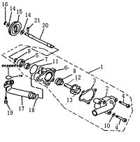 Насос системы охлаждения квадроцикла STELS ATV 300 B