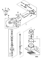 Струйный насос в сборе 2-Х ТАКТНОГО ПЛМ MERCURY 60 Серийный номер от 9973100 до 0P016999