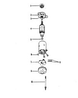Стартер в сборе (престолит) 2-Х ТАКТНОГО ПЛМ MERCURY 50EO Серийный номер от 6428681 до 0B122929
