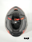 Шлем модуляр HETOSHI FF935 Shogun цв.Черно-серо-красный  Матовый  р.L