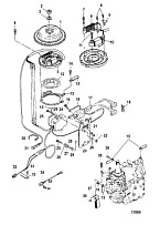 Электрические компоненты 2-х тактного ПЛМ MERCURY 25 М Серийный номер от 0N018456 до 0N055504
