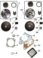 Масляный насос двигателя Racer 1P52FMH