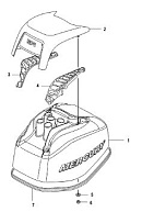 Верх капота 4-Х ТАКТНОГО ПЛМ MERCURY 30 Серийный номер от 0R106999 и выше