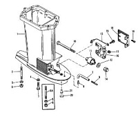 Корпус ведущего вала 2-Х ТАКТНОГО ПЛМ MERCURY 60 Серийный номер от 0D000750 до 0G290584