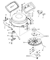 Стартер в сборе (ручной) 2-Х ТАКТНОГО ПЛМ MERCURY 55 Серийный номер от 0P017000 до 0P325499