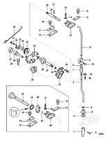 Компоненты переключения передач, Non Bigfoot 4-Х ТАКТНОГО ПЛМ MERCURY 8 Серийный номер от 0P325500 и выше