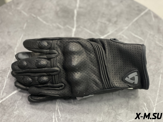 Перчатки взрослые REVIT XD2-56 с перфорацией цв. Черный р. XXL