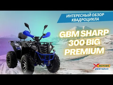 НЕОБЫЧНЫЙ ОБЗОР на квадроцикл GBM SHARP BIG 300 PREMIUM от X-MOTORS