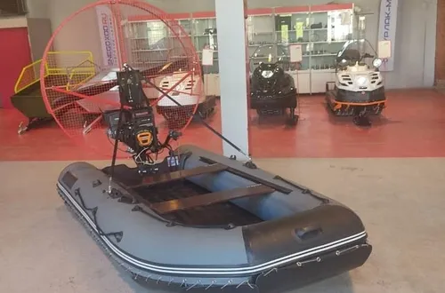 Лодка Бурлак 340 НДНД с аэроустановкой поворотной 15 л.с.